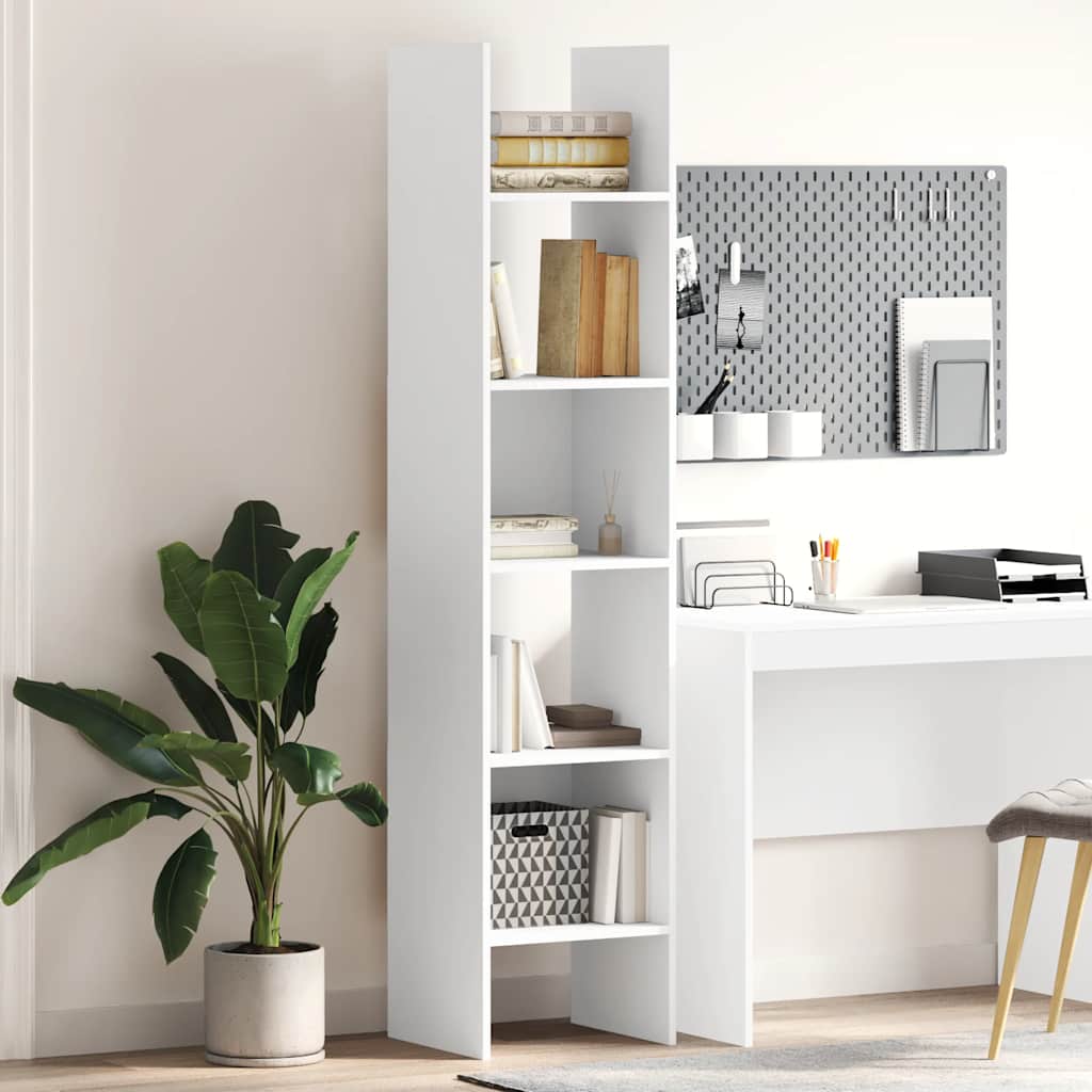 vidaXL Bücherregal Weiß 40x35x180 cm Holzwerkstoff