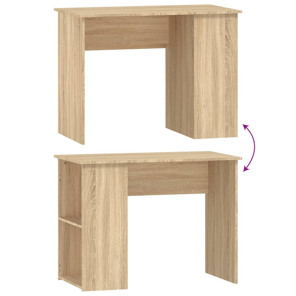 vidaXL Schreibtisch Sonoma-Eiche 100x55x75 cm Holzwerkstoff - Image 6