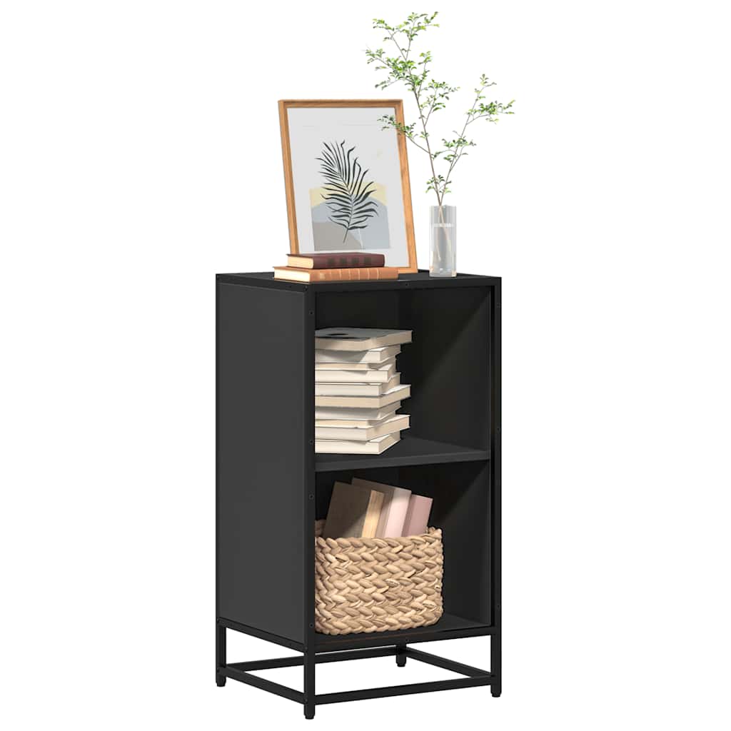vidaXL Bücherregal Schwarz 40x35x76 cm Holzwerkstoff