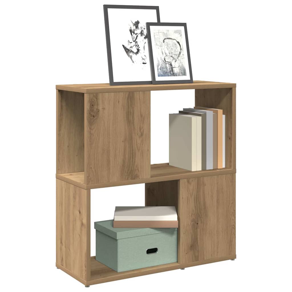 vidaXL Bücherschrank Artisan-Eiche 60x24x63 cm Holzwerkstoff