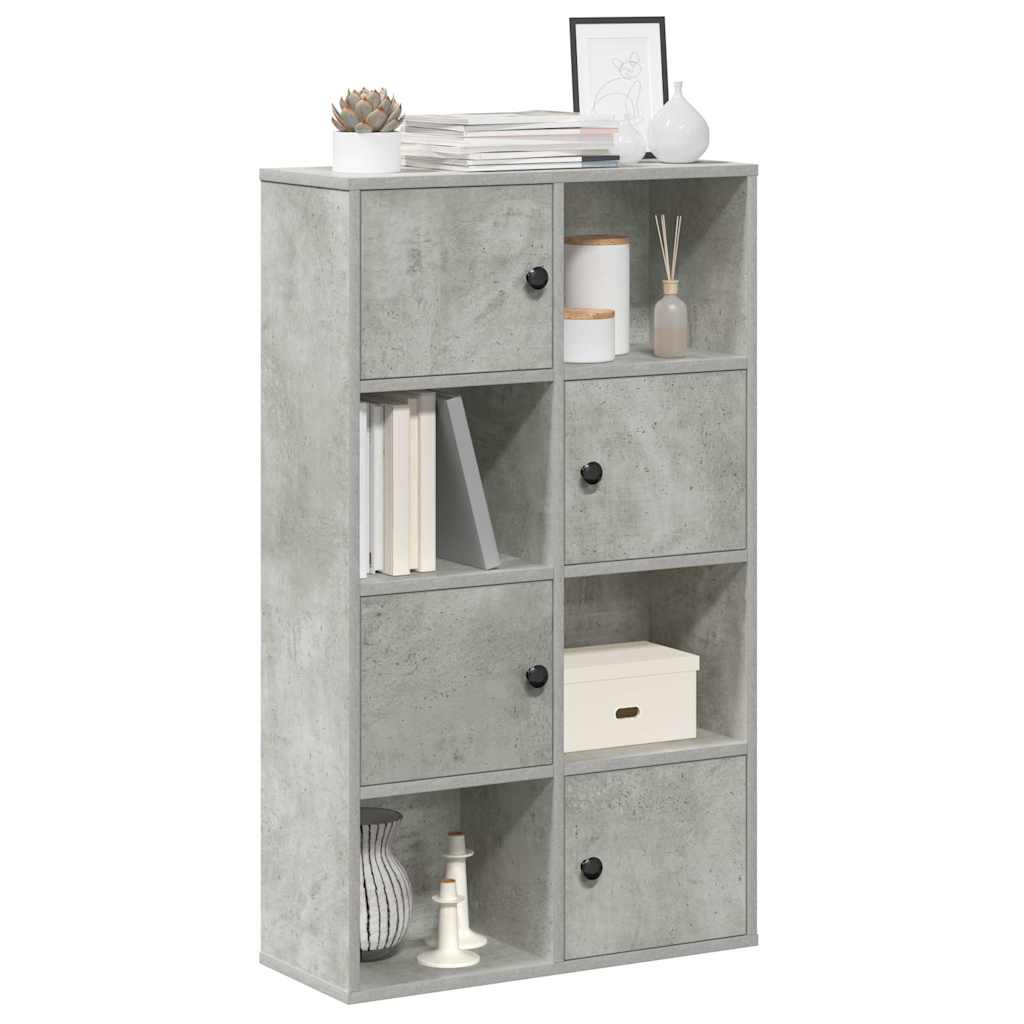 vidaXL Bücherregal Betongrau 60x24x101,5 cm Holzwerkstoff