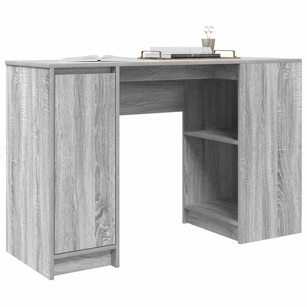 vidaXL Schreibtisch Grau Sonoma 120x42x76 cm Holzwerkstoff - Image 4