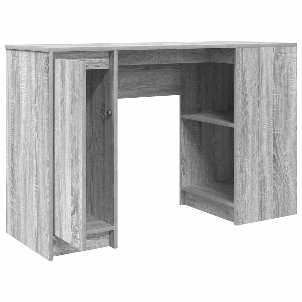 vidaXL Schreibtisch Grau Sonoma 120x42x76 cm Holzwerkstoff - Image 5