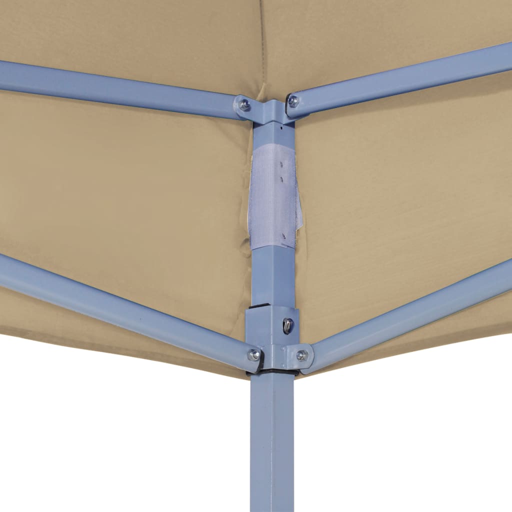 vidaXL Partyzelt-Dach 3x3 m Beige 270 g/m² - Image 4