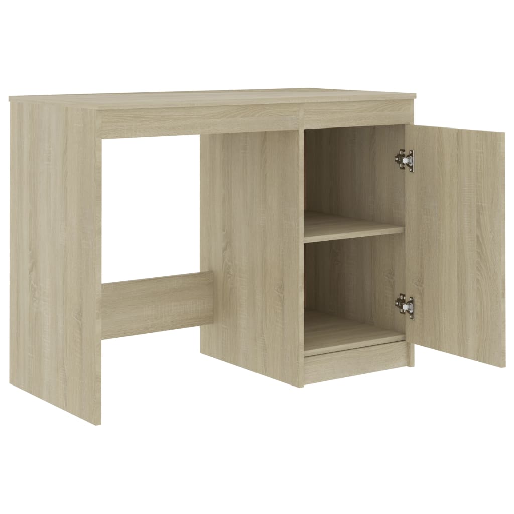 vidaXL Schreibtisch Sonoma-Eiche 140x50x76 cm Holzwerkstoff - Image 6