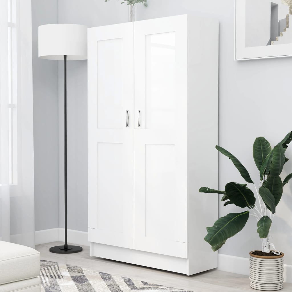 vidaXL Bücherschrank Weiß 82,5x30,5x150 cm Holzwerkstoff