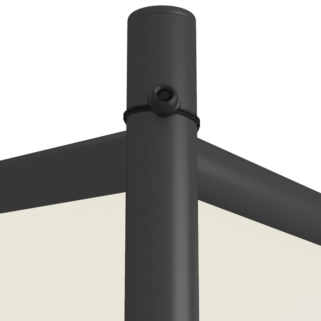 vidaXL Pavillon Weiß 3x3 m 180 g/m² Stoff und Stahl - Image 6