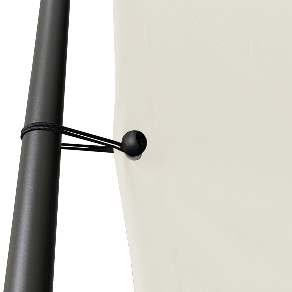 vidaXL Pavillon Weiß 3x3 m 180 g/m² Stoff und Stahl - Image 5