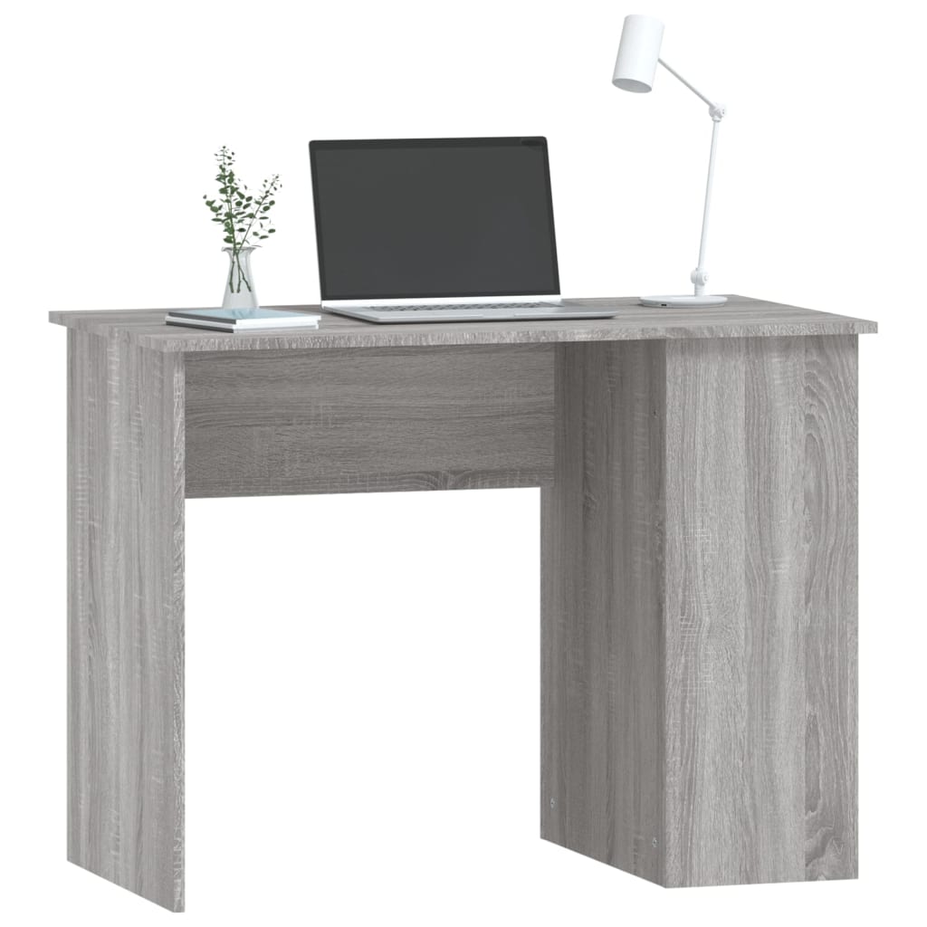 vidaXL Schreibtisch Grau Sonoma 100x55x75 cm Holzwerkstoff - Image 3