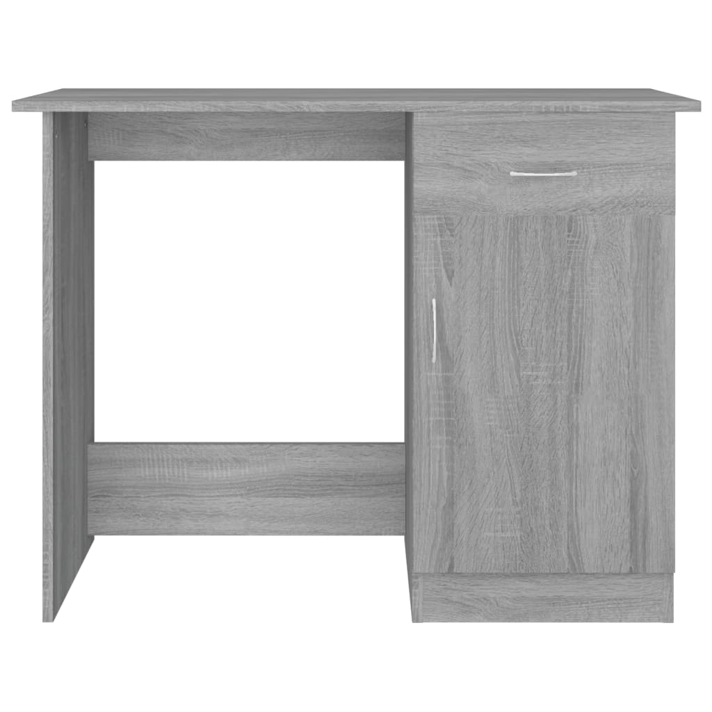 vidaXL Schreibtisch Grau Sonoma 100x50x76 cm Holzwerkstoff - Image 6