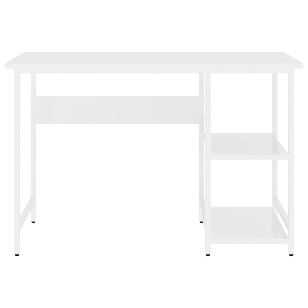 vidaXL Computertisch Weiß 105x50x72 cm MDF und Metall - Image 3