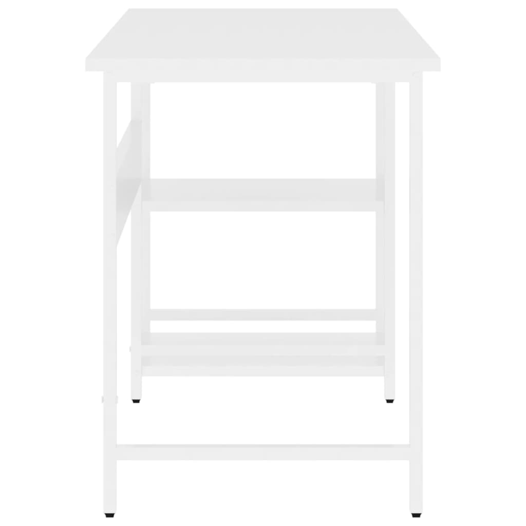 vidaXL Computertisch Weiß 105x50x72 cm MDF und Metall - Image 4
