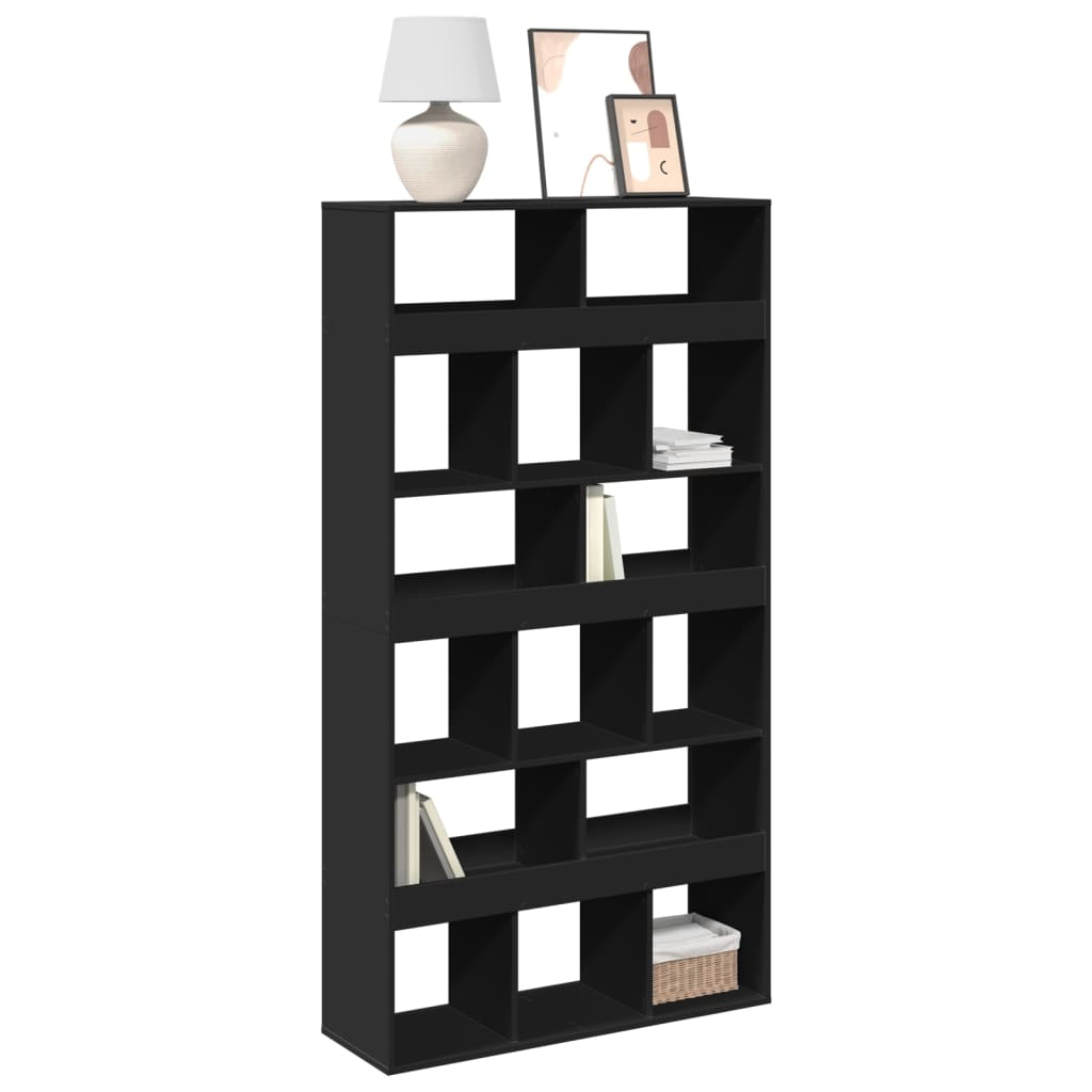 vidaXL Bücherregal Schwarz 100x33x187,5 cm Holzwerkstoff