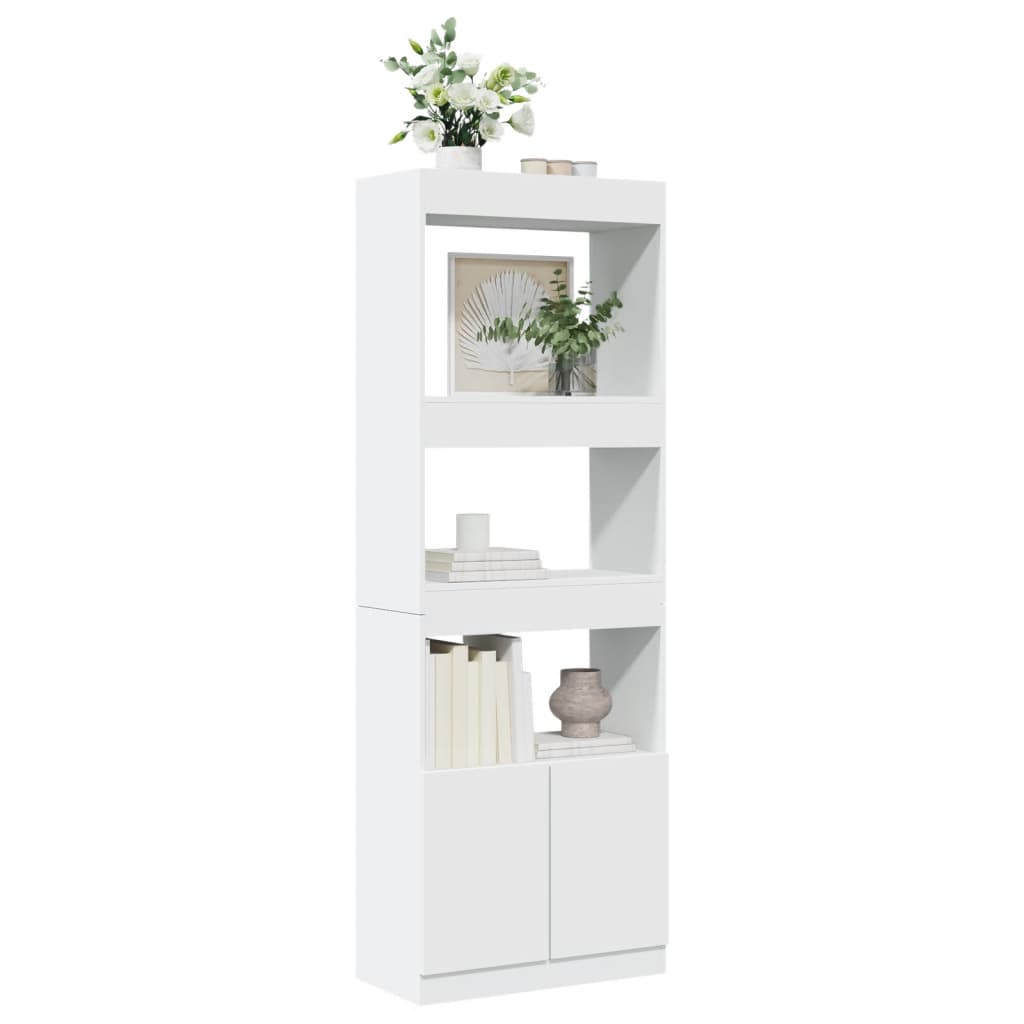 vidaXL Highboard Weiß 63x33x180 cm Holzwerkstoff - Image 4