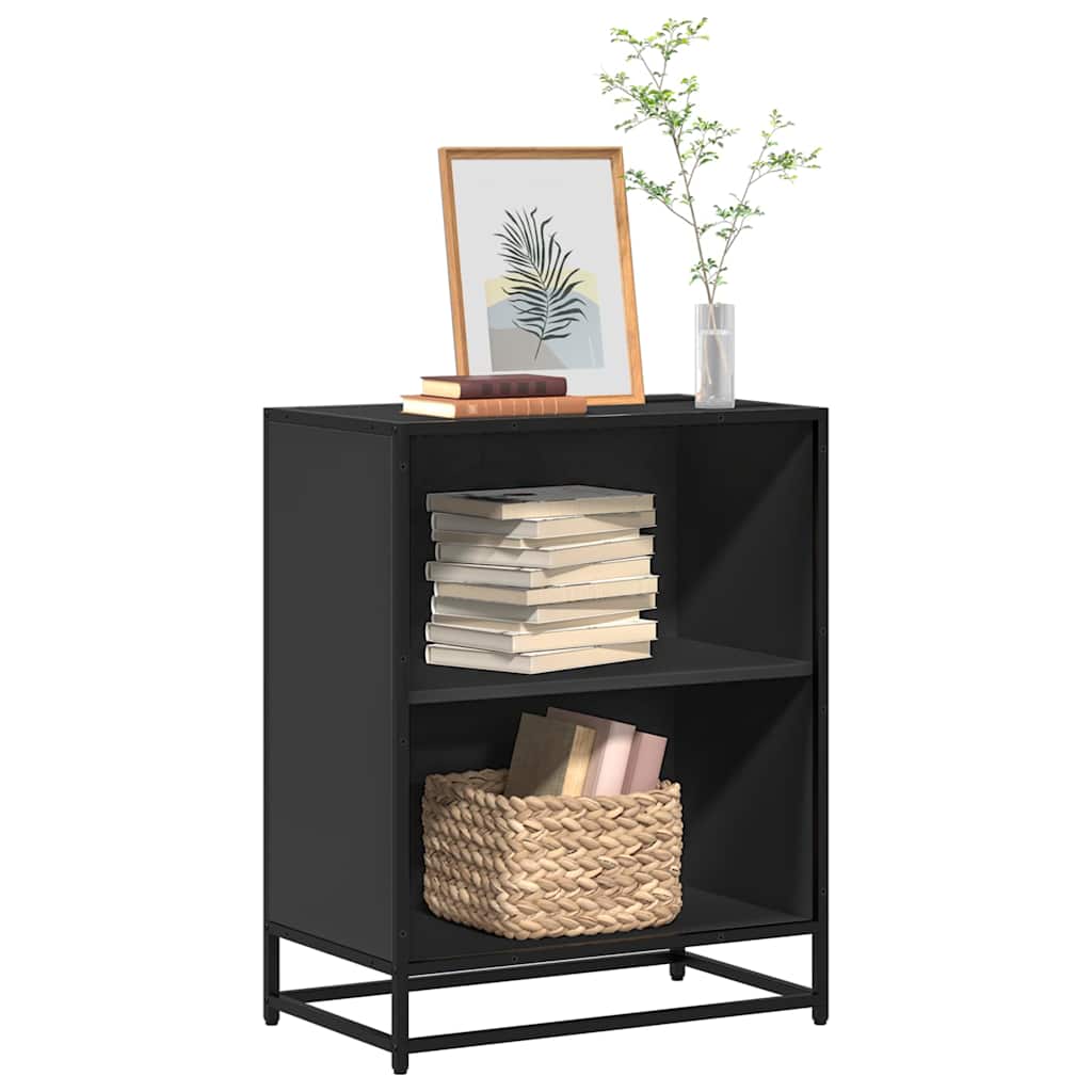 vidaXL Bücherregal Schwarz 60x35x76 cm Holzwerkstoff