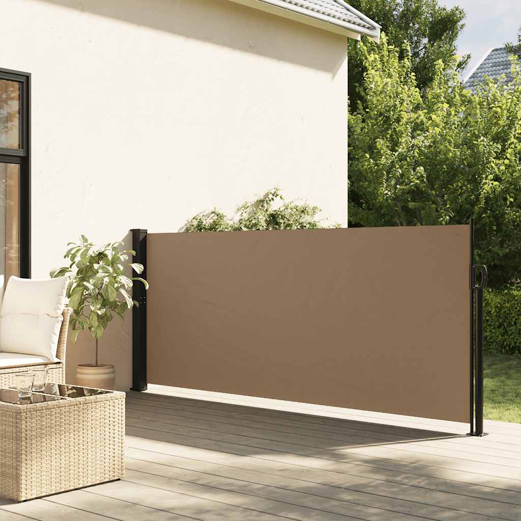 vidaXL Seitenmarkise Ausziehbar Taupe 117x300 cm