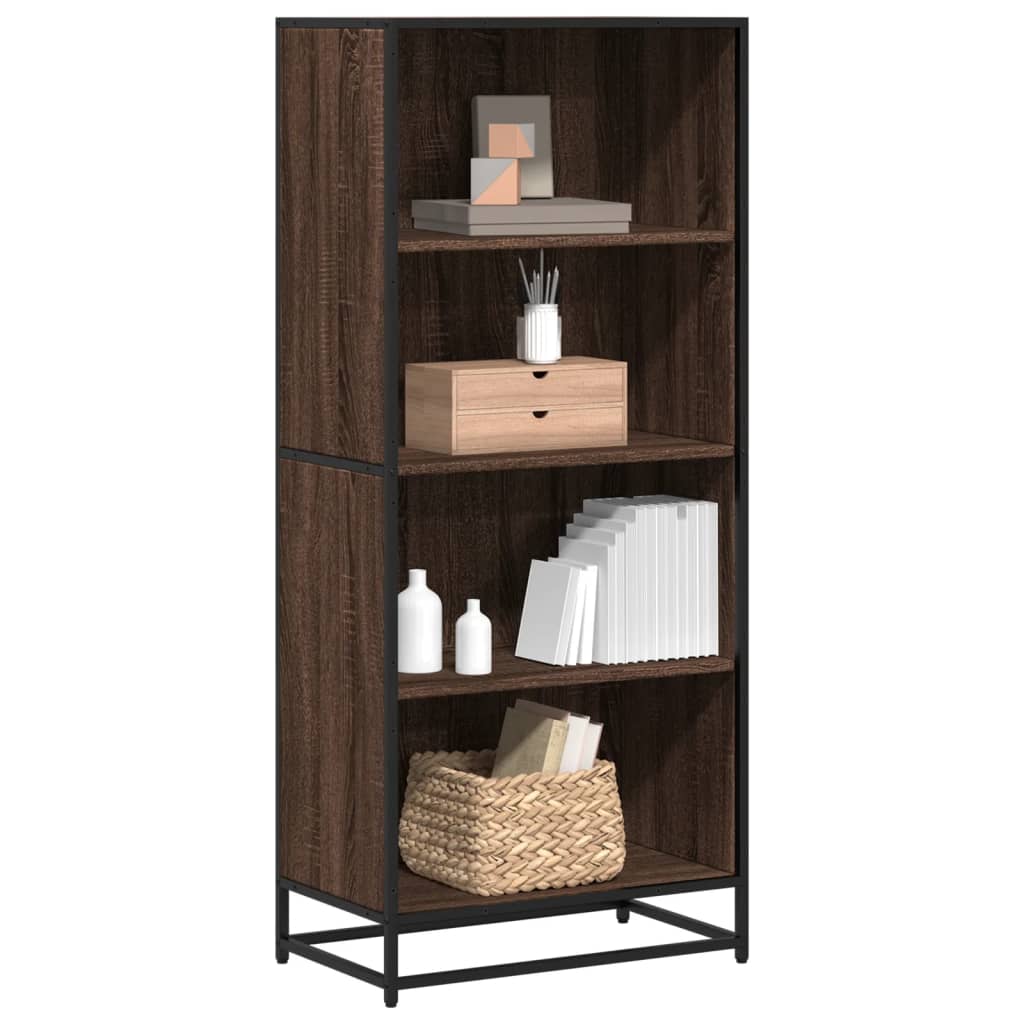 vidaXL Bücherregal Braun Eichen-Optik 60x35x139 cm Holzwerkstoff