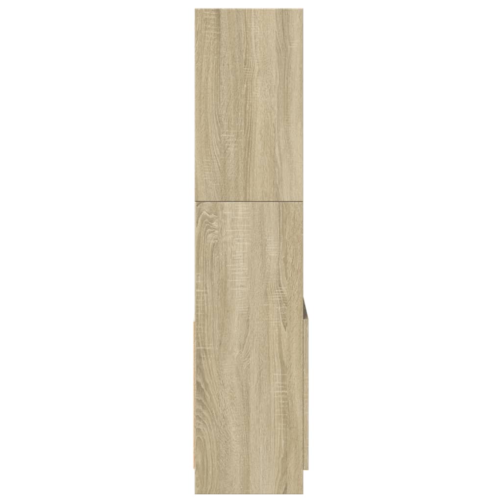 vidaXL Highboard Sonoma-Eiche 63x33x140 cm Holzwerkstoff - Image 6