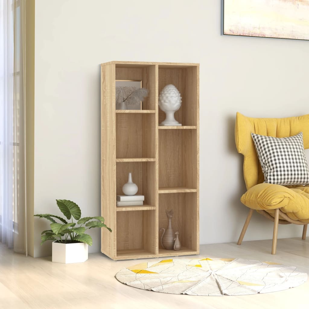 vidaXL Bücherregal Sonoma-Eiche 50x25x106 cm Holzwerkstoff