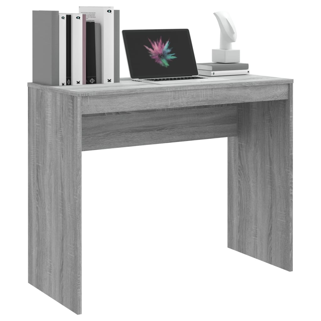 vidaXL Schreibtisch Grau Sonoma 90x40x72 cm Holzwerkstoff - Image 4