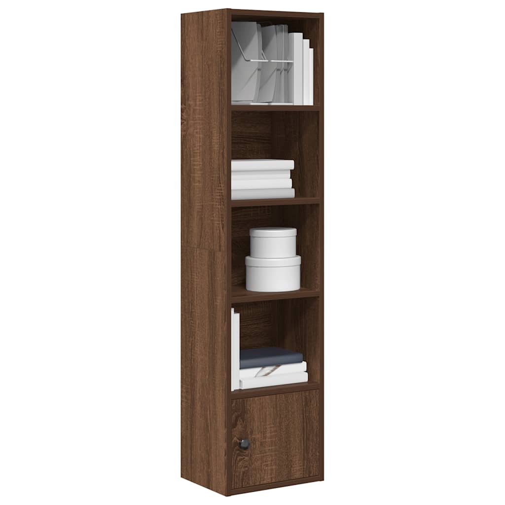 vidaXL Bücherregal Braun Eichen-Optik 31x24x127 cm Holzwerkstoff