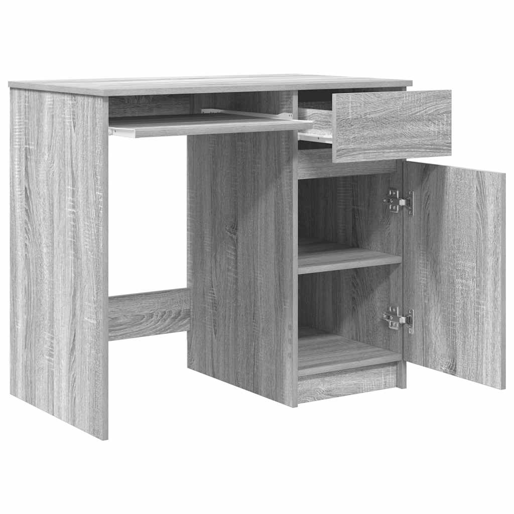 vidaXL Schreibtisch Grau Sonoma 86x49x76 cm Holzwerkstoff - Image 5