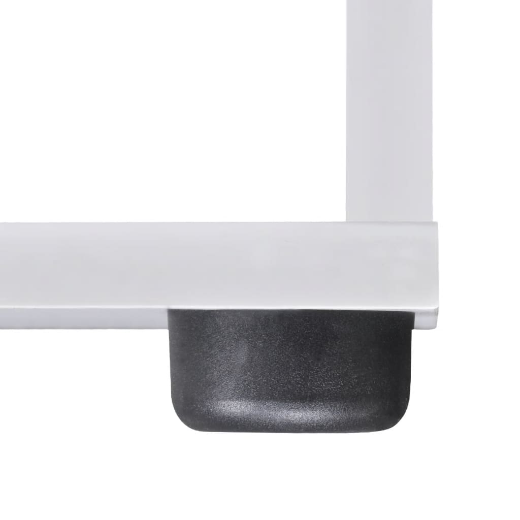 vidaXL Treppenregal Bücherregal 107 cm Weiß - Image 6