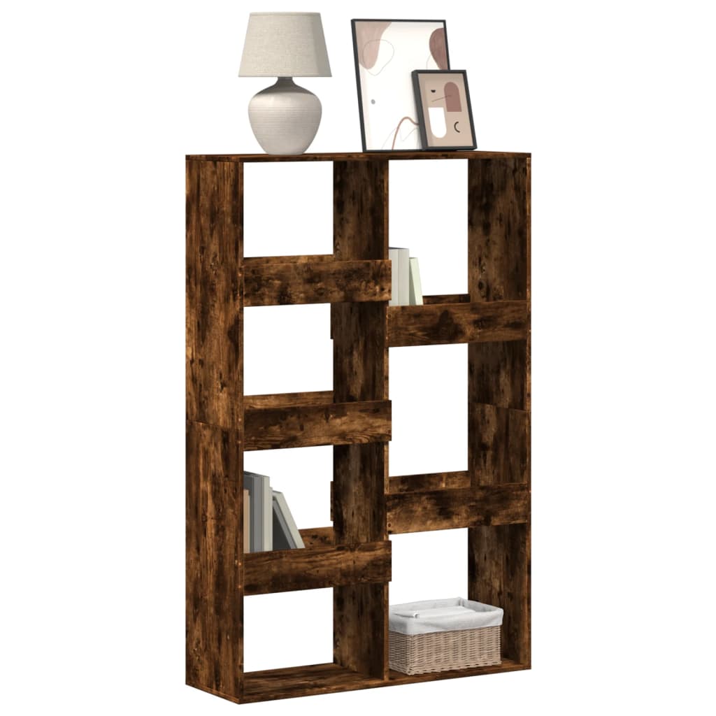 vidaXL Bücherregal Räuchereiche 100x33x155,5 cm Holzwerkstoff