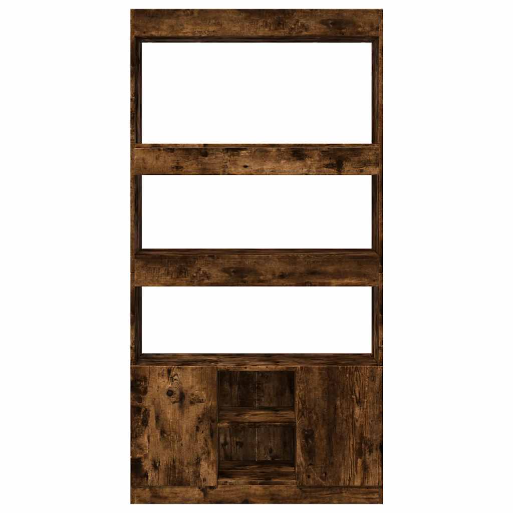 vidaXL Highboard Räuchereiche 92x33x180 cm Holzwerkstoff - Image 5
