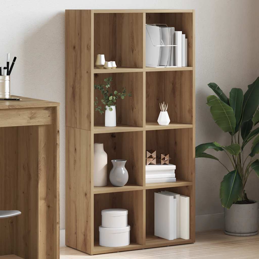 vidaXL Bücherregal Artisan-Eiche 66x30x130 cm Holzwerkstoff