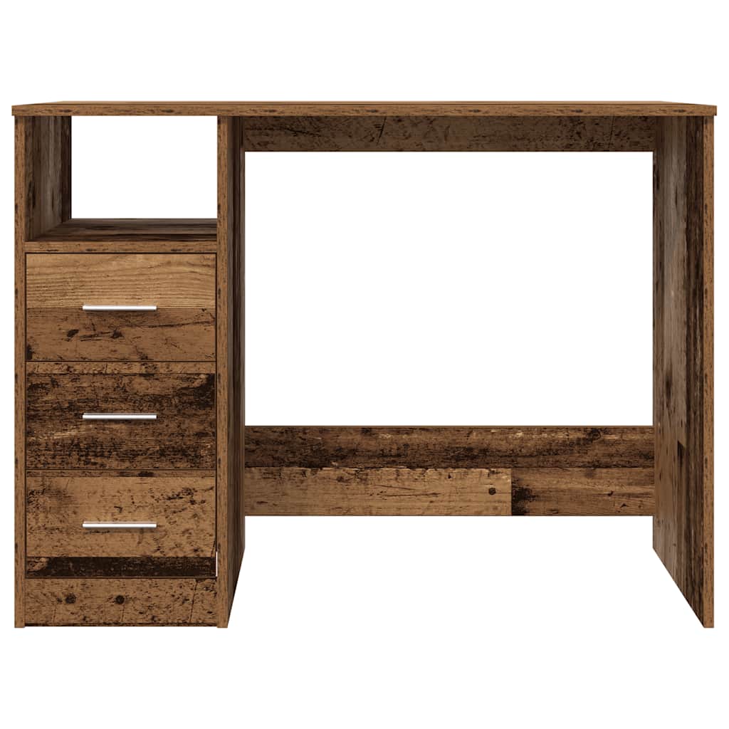 vidaXL Schreibtisch Altholz-Optik 102x76x50 cm Holzwerkstoff - Image 4
