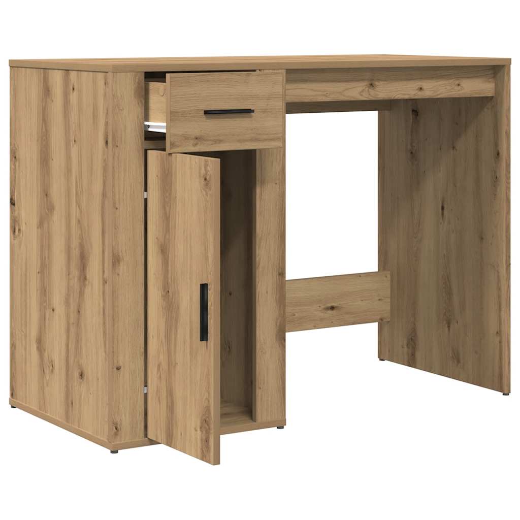 vidaXL Schreibtisch Artisan-Eiche 100x49x75 cm Holzwerkstoff - Image 5