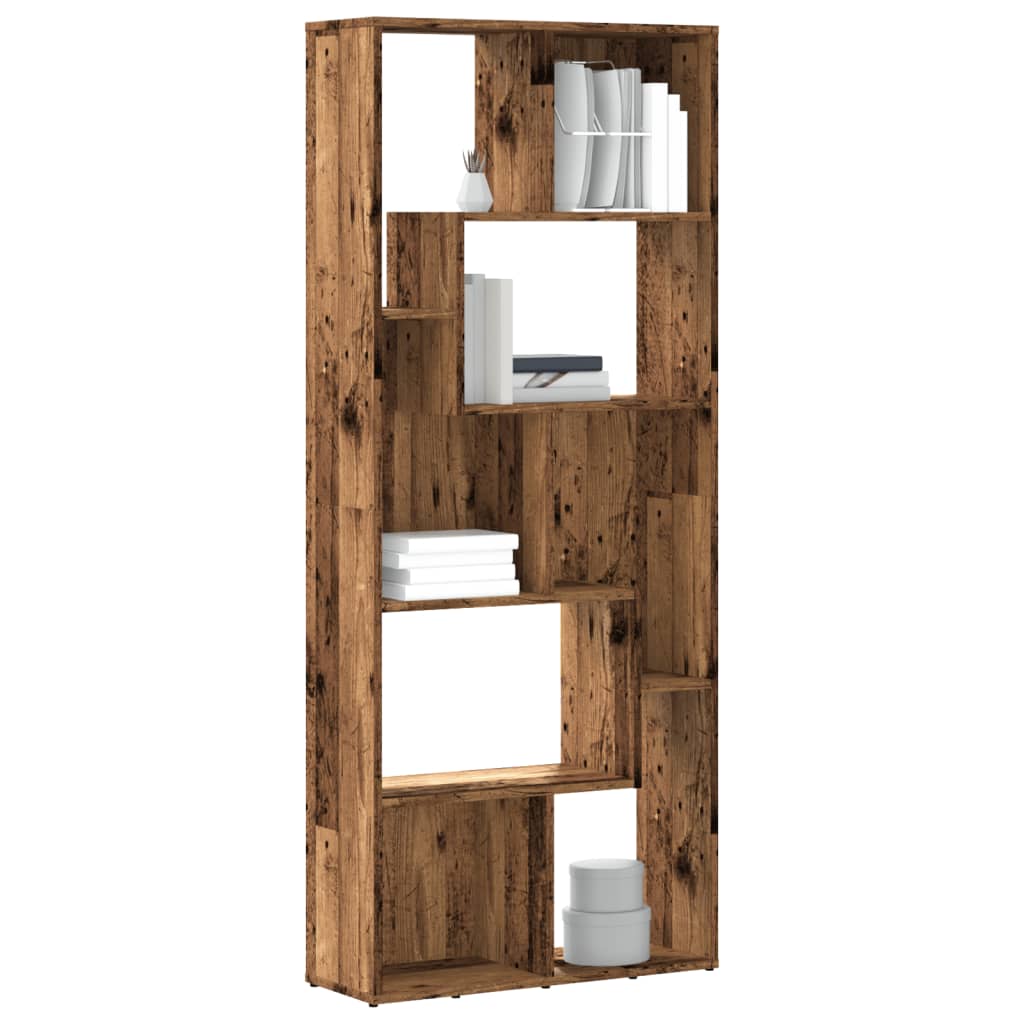 vidaXL Bücherregal Altholz-Optik 67x24x161 cm Holzwerkstoff