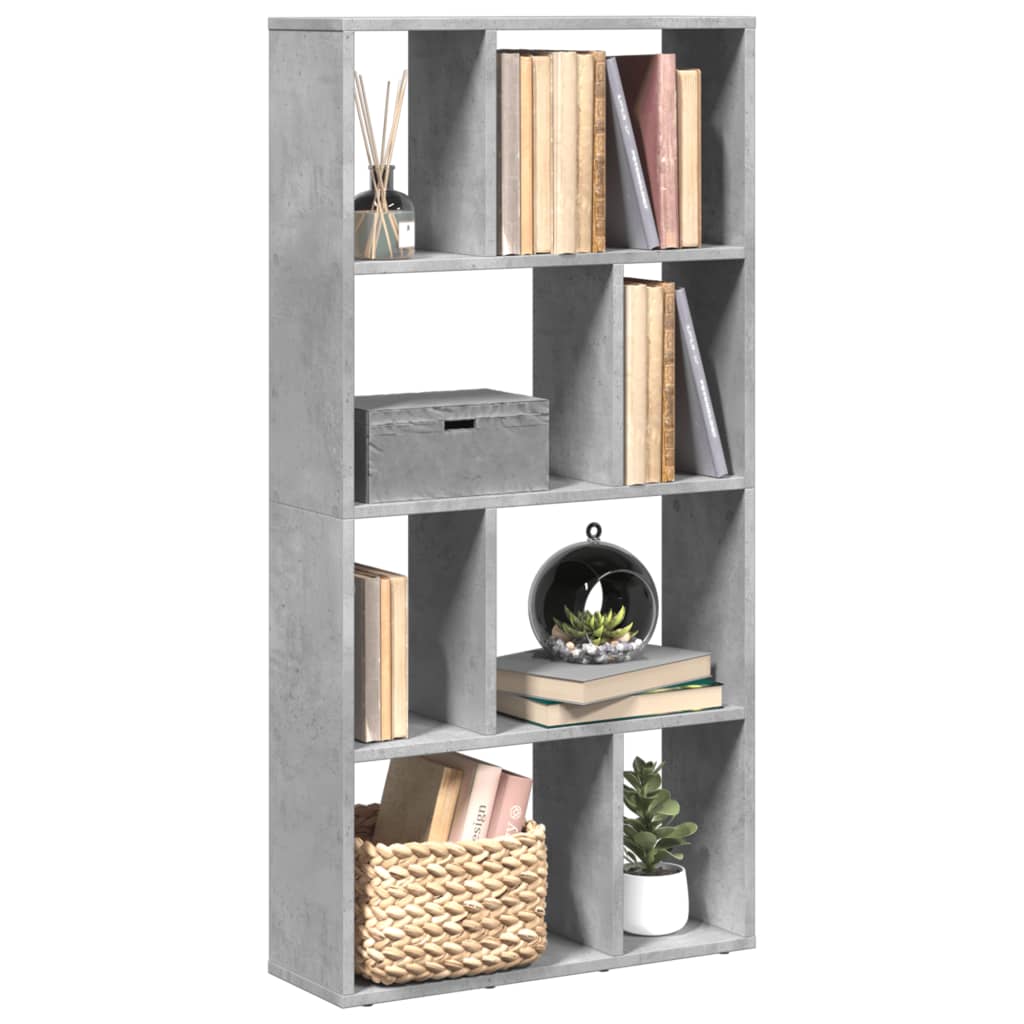 vidaXL Bücherregal Betongrau 60x20x120 cm Holzwerkstoff