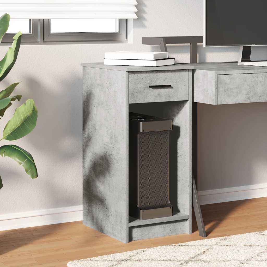 vidaXL Computerschrank mit Schublade Betongrau 35x45x77 cm - Image 3