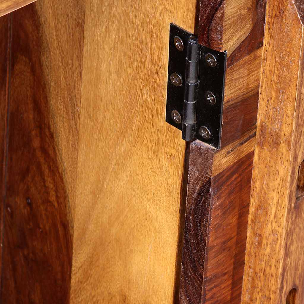 vidaXL Schreibtisch mit 1 Schublade und 1 Schrank Massivholz Akazie - Image 6