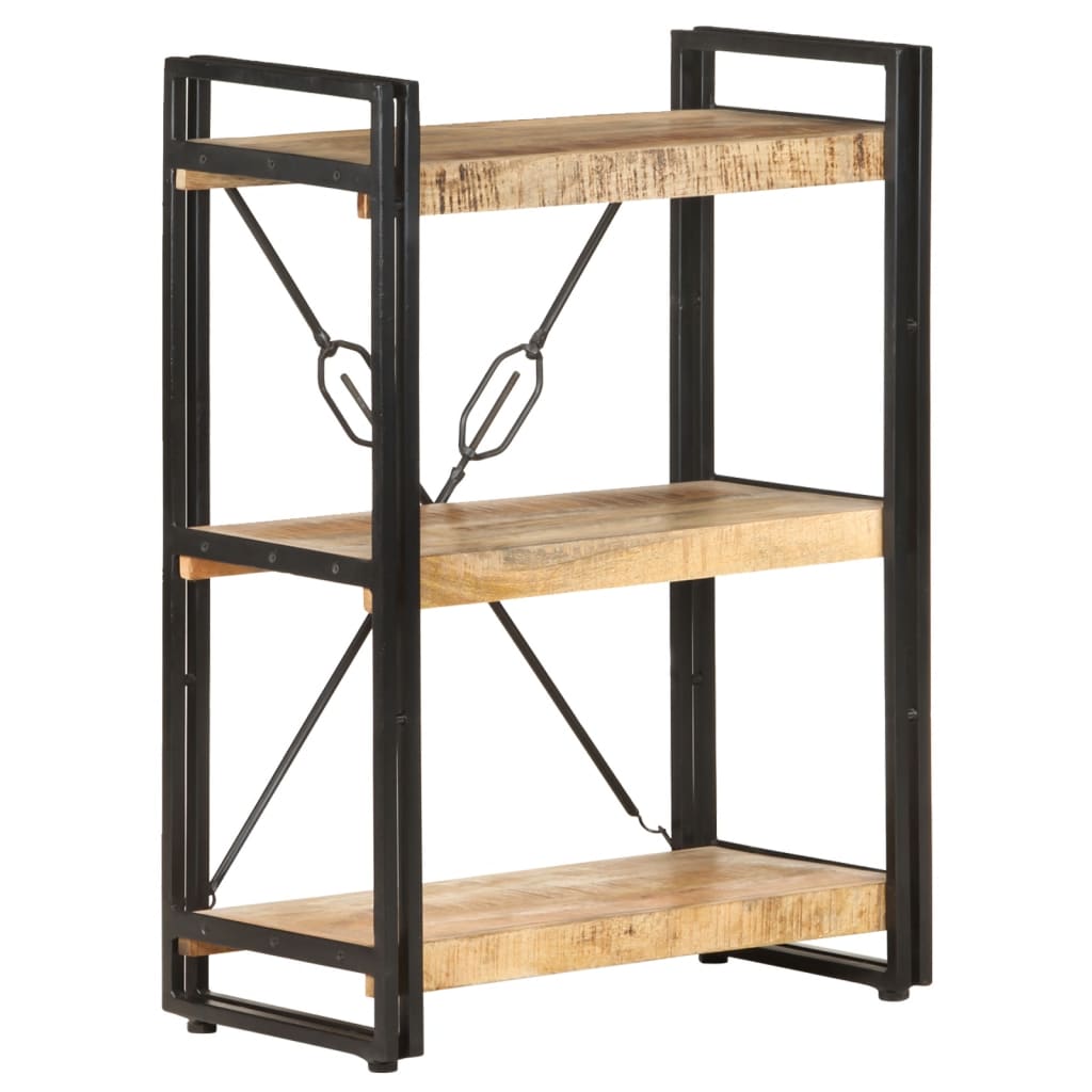 vidaXL Bücherregal 3 Fächer 60x30x80 cm Mango Massivholz