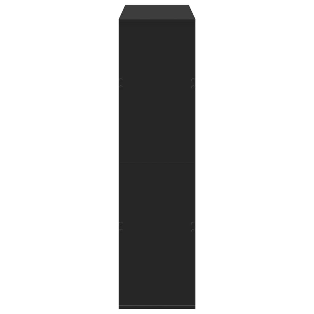 vidaXL Raumteiler Schwarz 100x33x125,5 cm Holzwerkstoff - Image 5