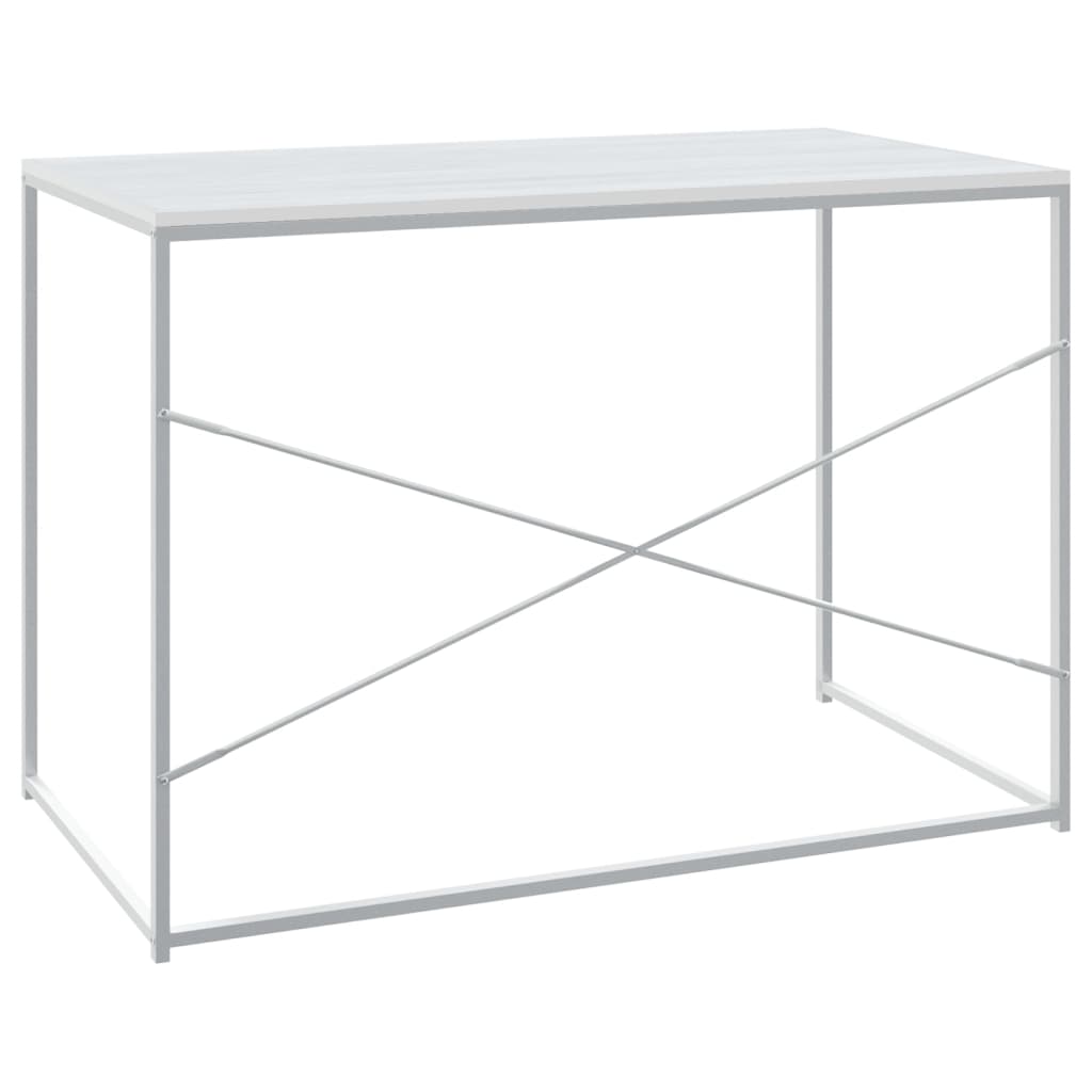 vidaXL Computertisch Weiß 110x60x70 cm Holzwerkstoff - Image 5