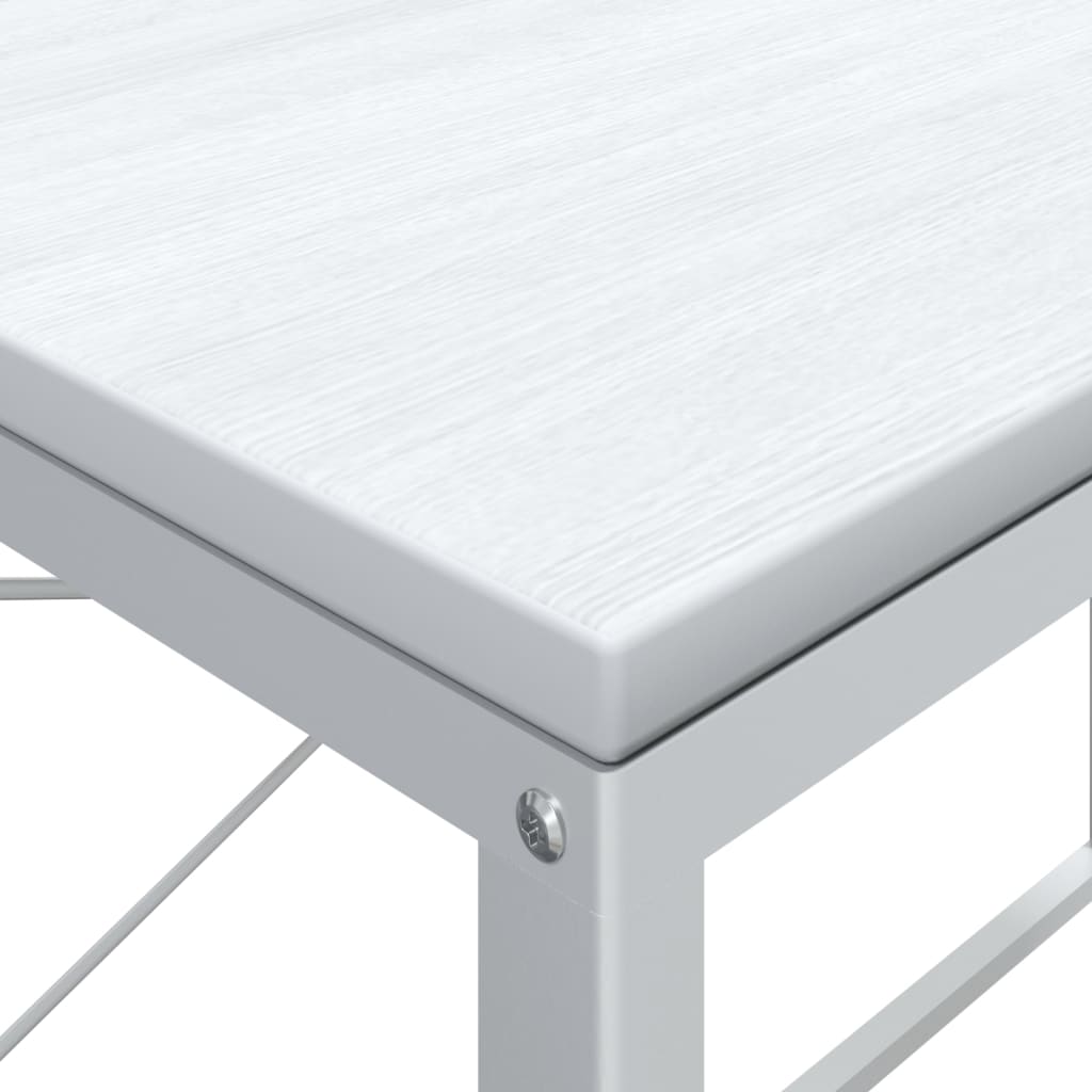 vidaXL Computertisch Weiß 110x60x70 cm Holzwerkstoff - Image 6