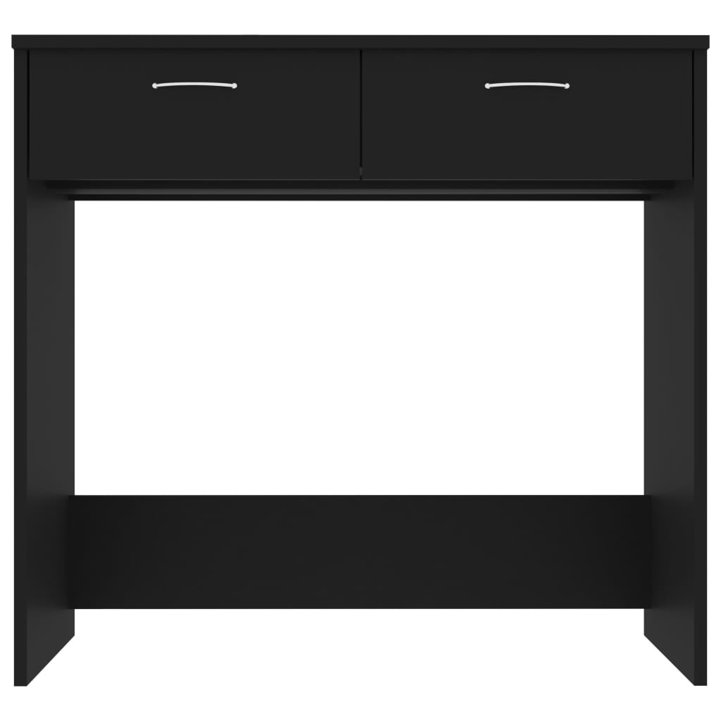 vidaXL Schreibtisch Schwarz 80x40x75 cm Holzwerkstoff - Image 3