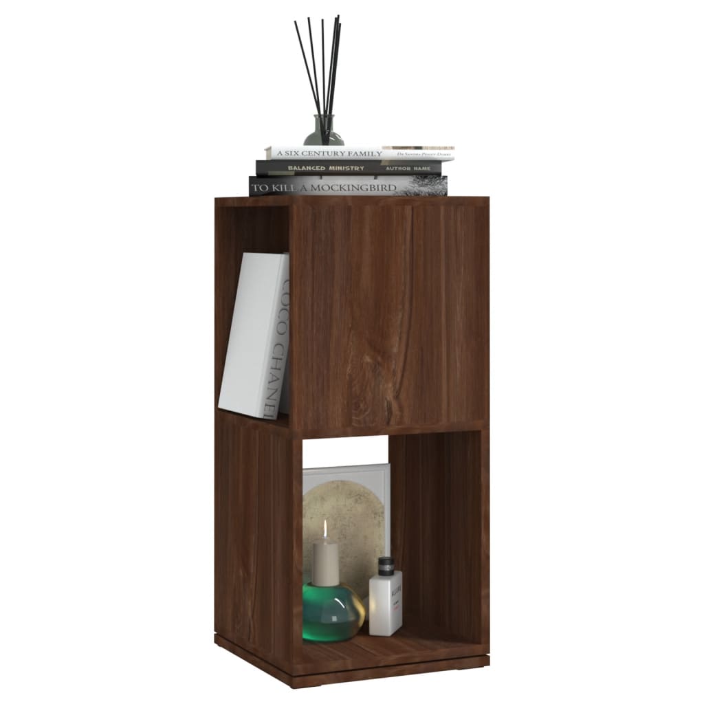 vidaXL Drehregal Braun Eiche-Optik 34,5x34,5x75,5 cm Holzwerkstoff - Image 3