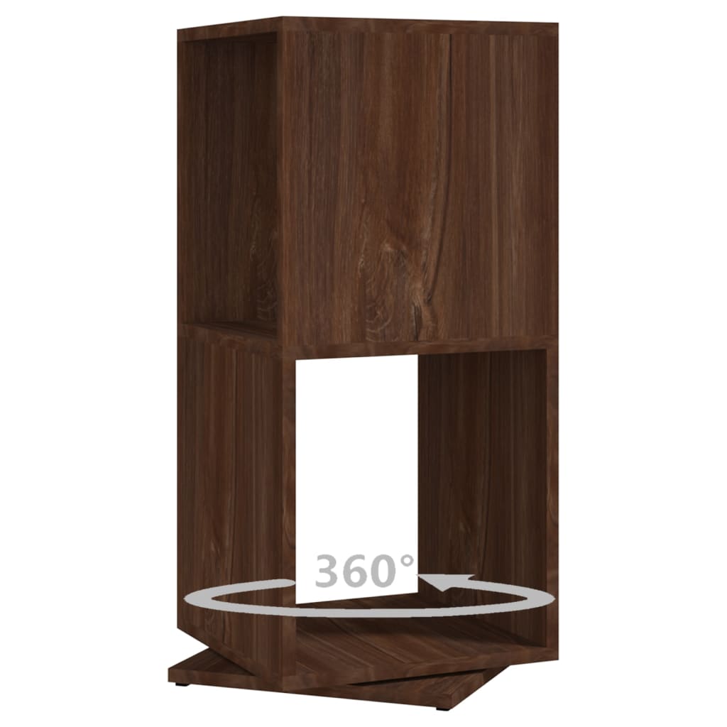 vidaXL Drehregal Braun Eiche-Optik 34,5x34,5x75,5 cm Holzwerkstoff - Image 6