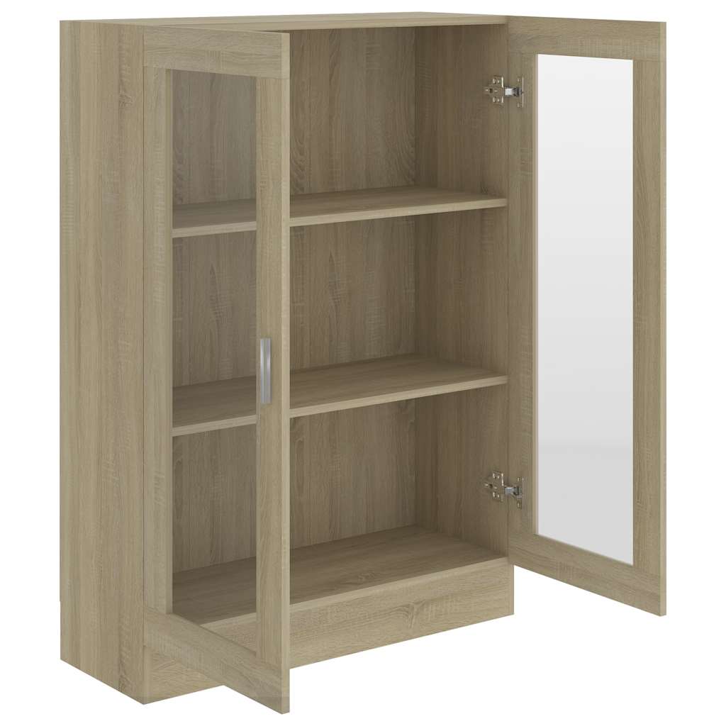 vidaXL Vitrinenschrank Sonoma-Eiche 82,5x30,5x115 cm Holzwerkstoff - Image 5