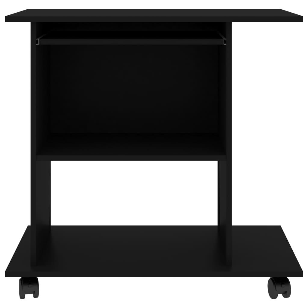 vidaXL Schreibtisch Schwarz 80x50x75 cm Holzwerkstoff - Image 4
