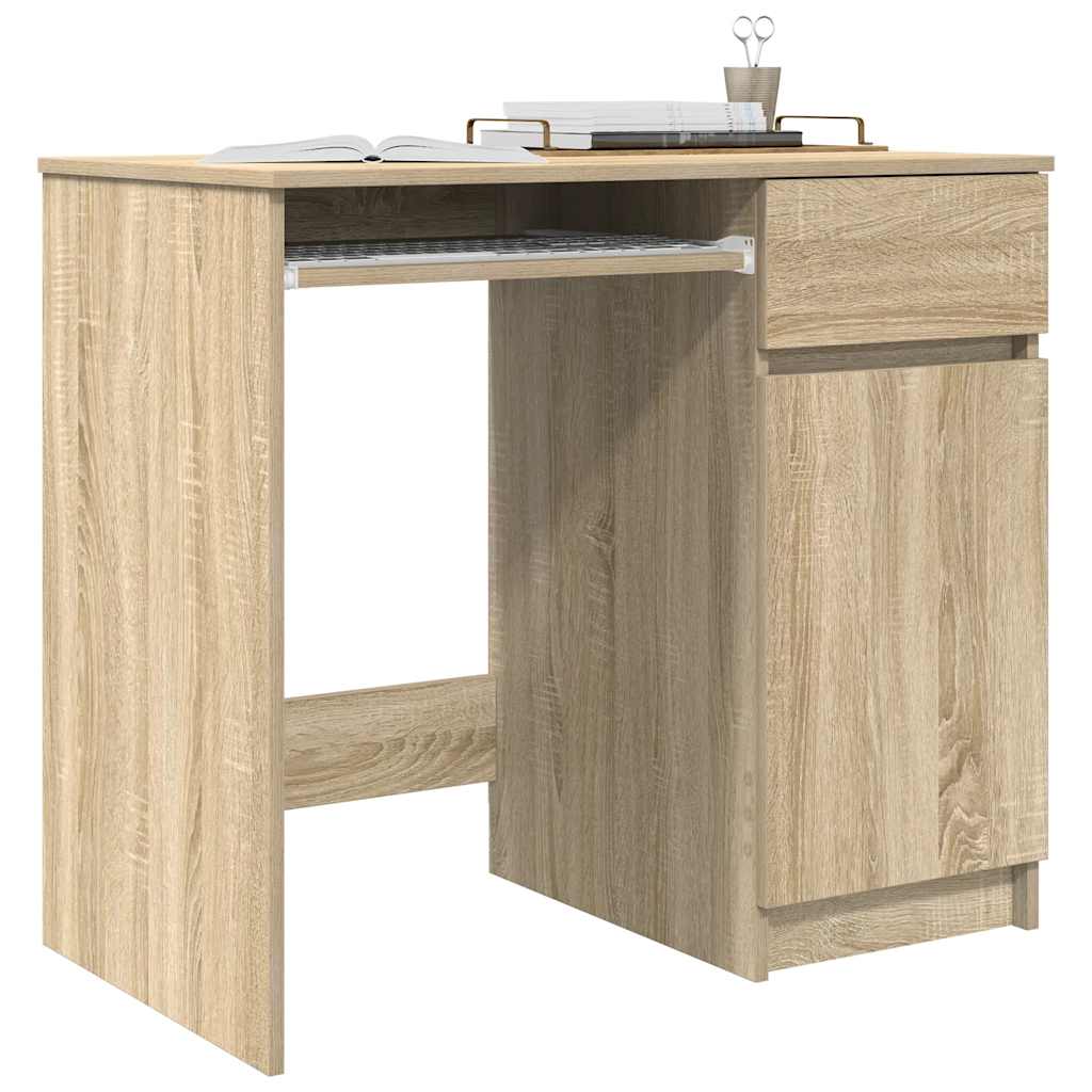 vidaXL Schreibtisch Sonoma-Eiche 86x49x76 cm Holzwerkstoff - Image 4