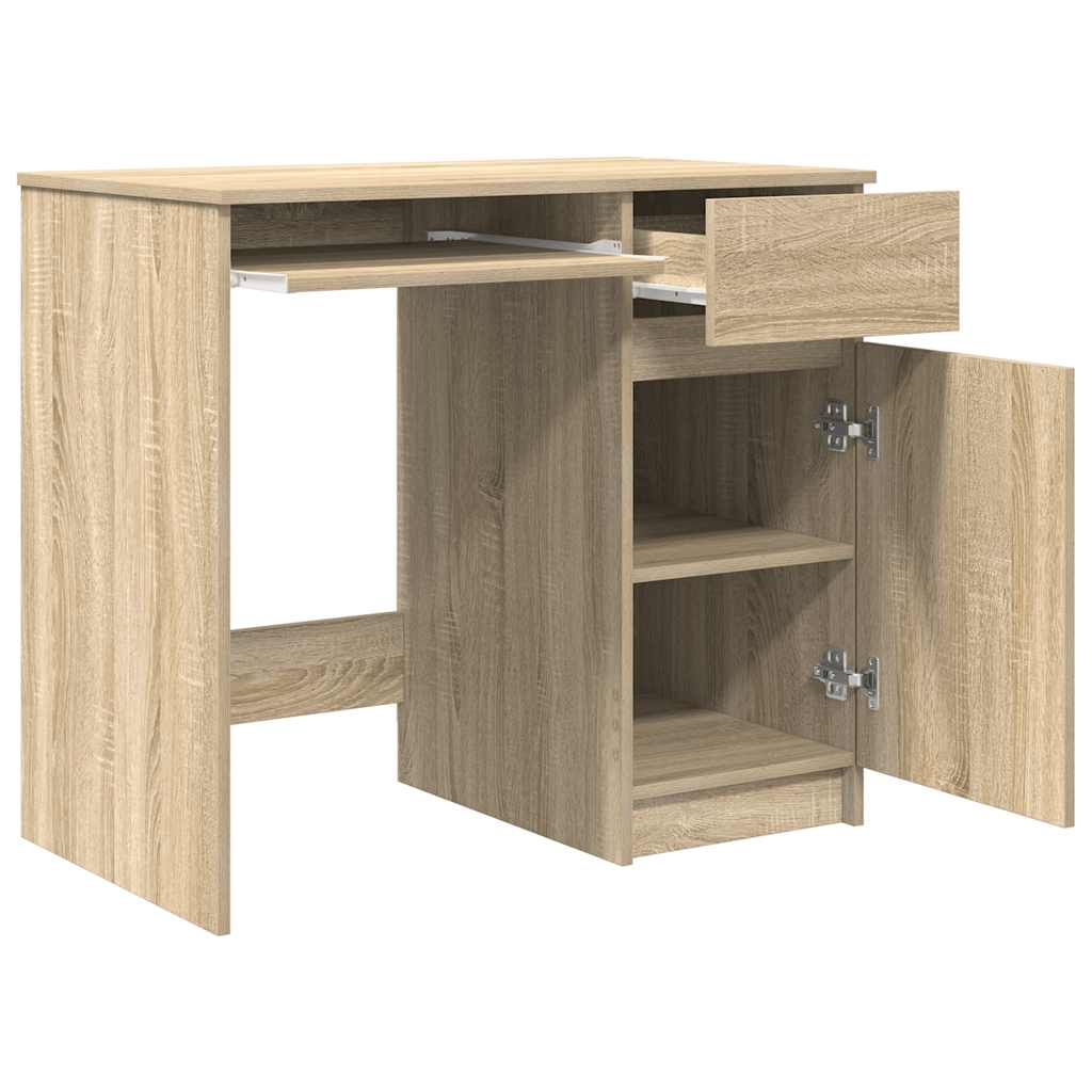 vidaXL Schreibtisch Sonoma-Eiche 86x49x76 cm Holzwerkstoff - Image 5