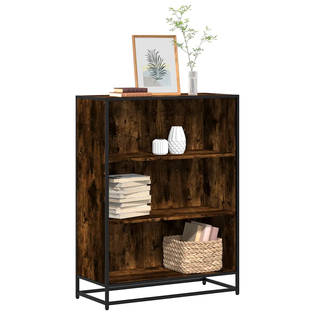 vidaXL Bücherregal Räuchereiche 80,5x35x107,5 cm Holzwerkstoff