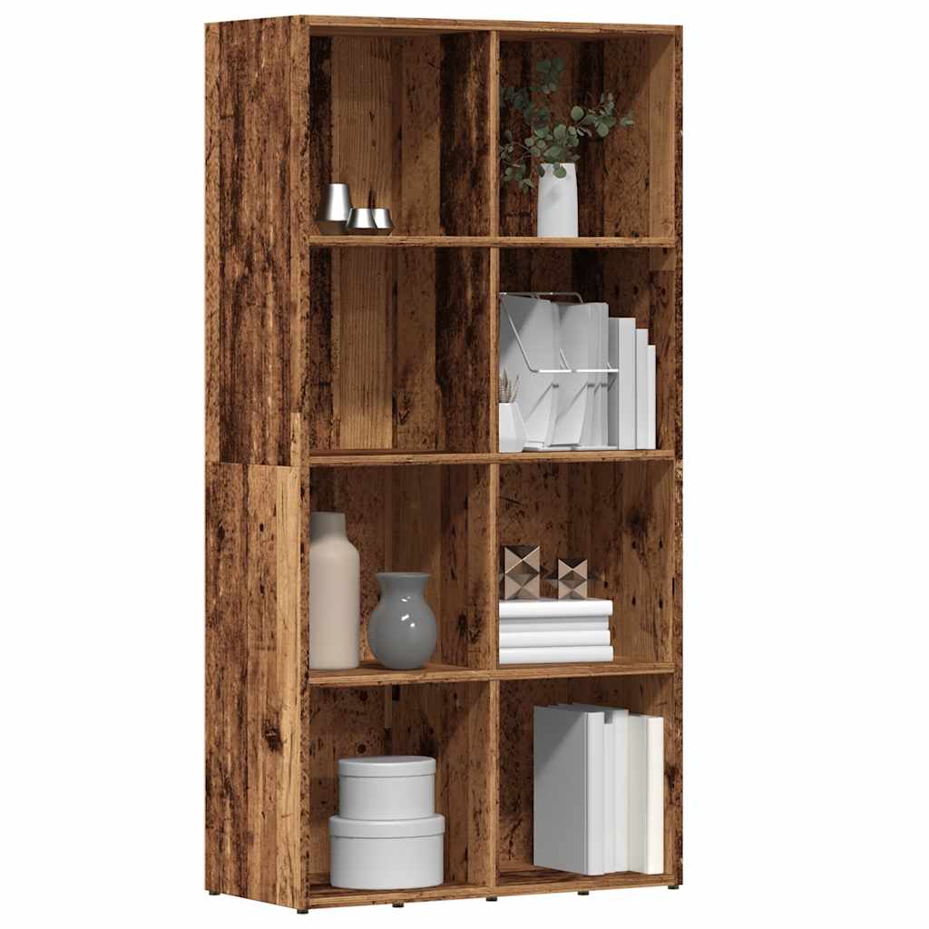 vidaXL Bücherregal Altholz-Optik 66x30x130 cm Holzwerkstoff