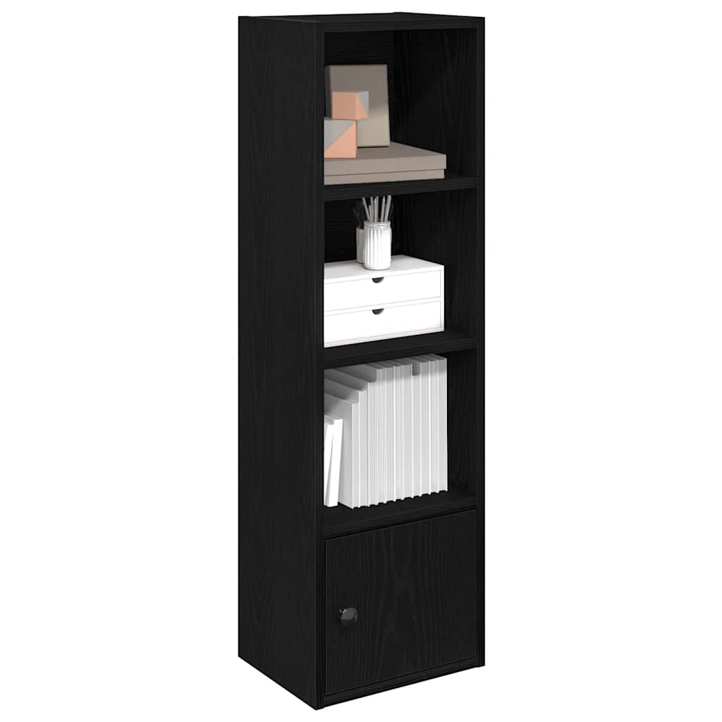 vidaXL Bücherregal Schwarz Eichen-Optik 31x24x102 cm Holzwerkstoff
